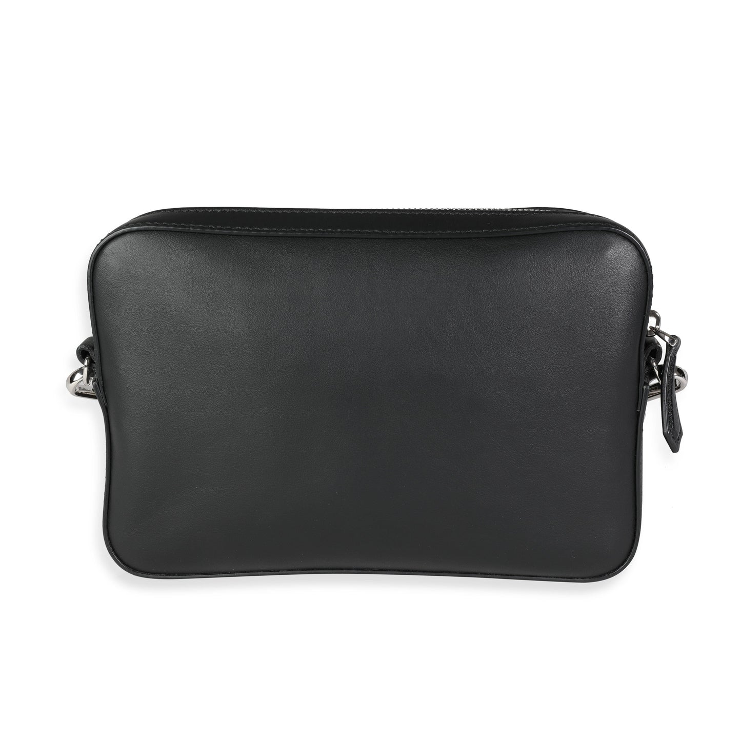 Fendi Black Calfskin & Sunflower Logo Mini Camera Bag