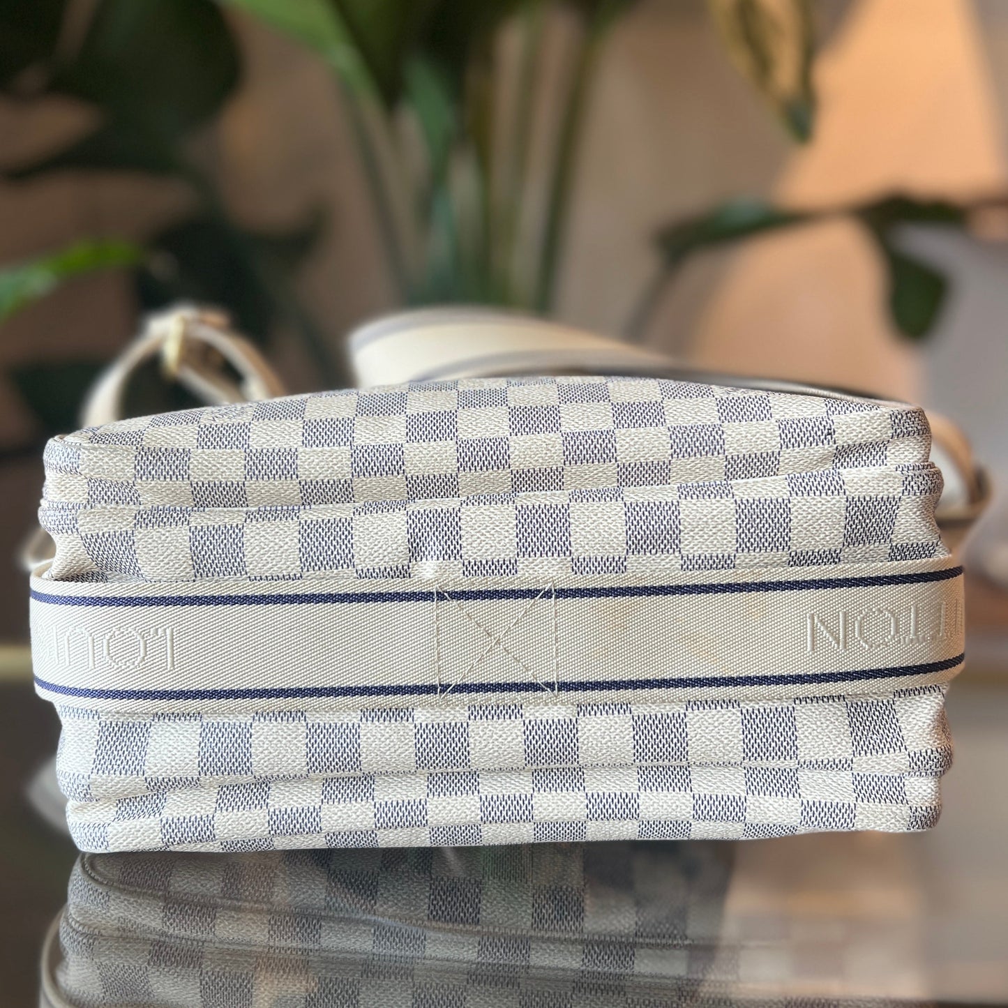 LOUIS VUITTON Damier Azur Naviglio Shoulder Bag