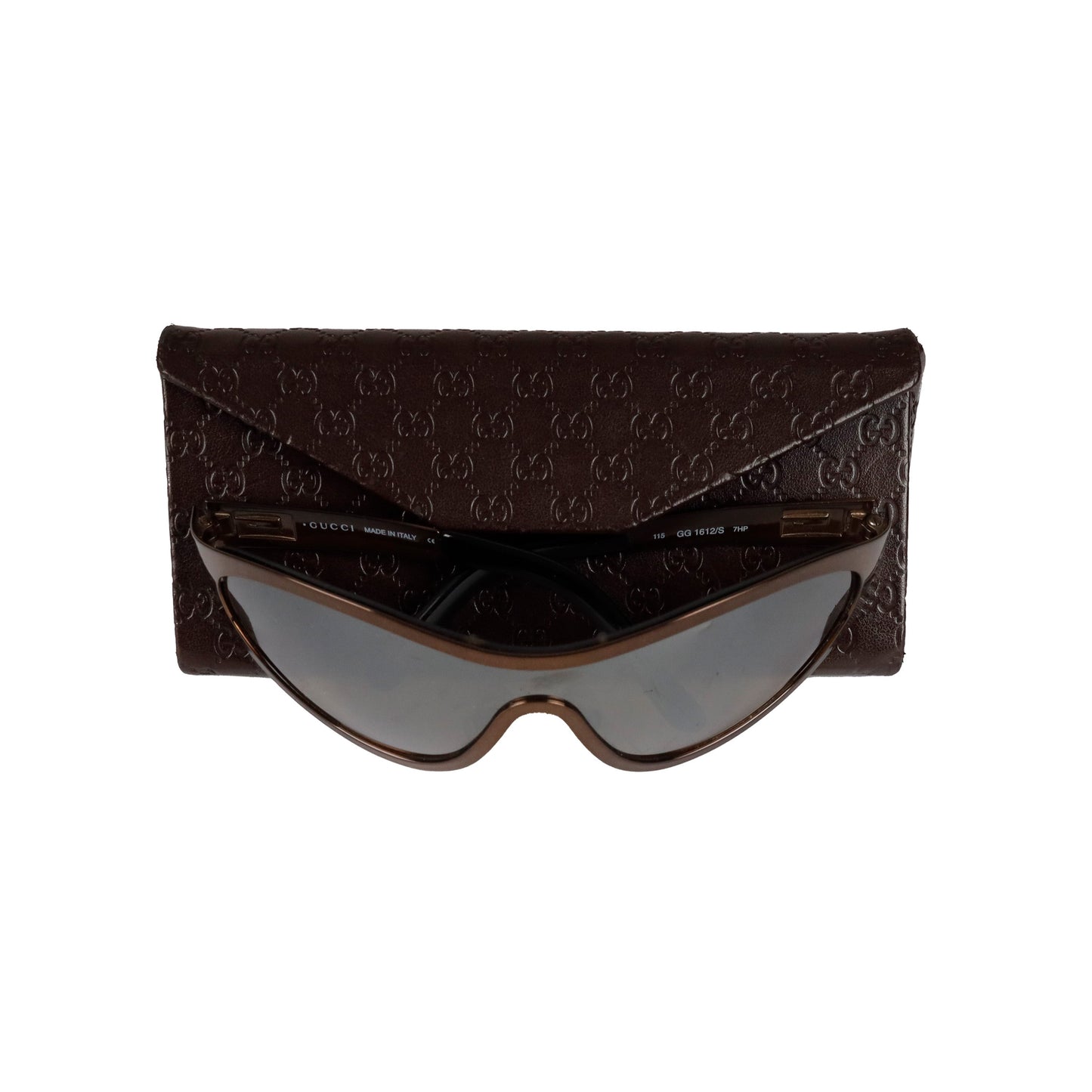 GLM-- Metallic Shield Sunglasses - '90s