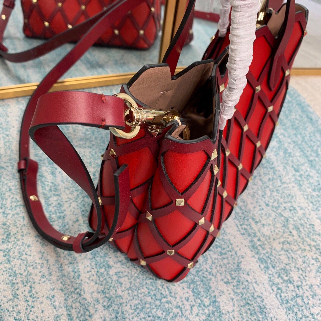 Valentino Garavani Beehive Small Bag Red, For Women Bags 9in/22.9cm