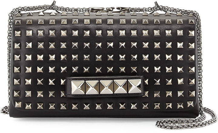 Valentino Va Va Voom Studded Flap Shoulder Bag