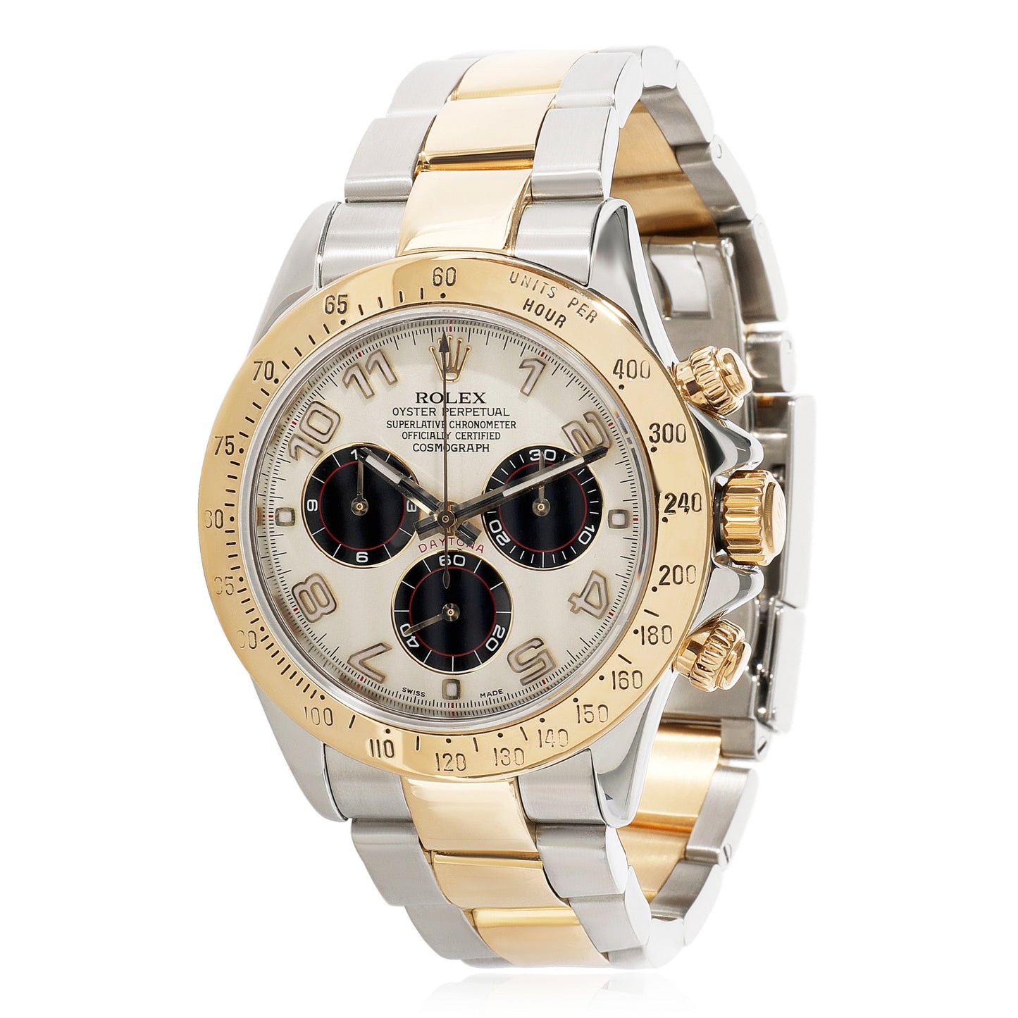 ROLEX Daytona 116523 Men's Watch in Stainless Steel/Yellow Gold