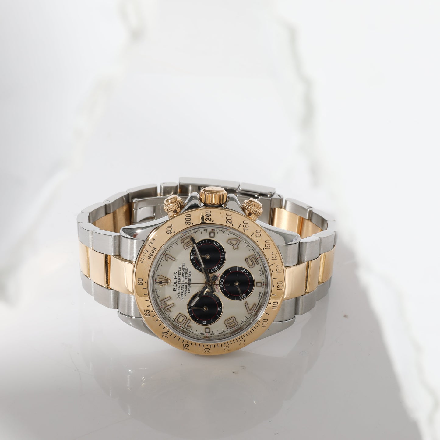 ROLEX Daytona 116523 Men's Watch in Stainless Steel/Yellow Gold