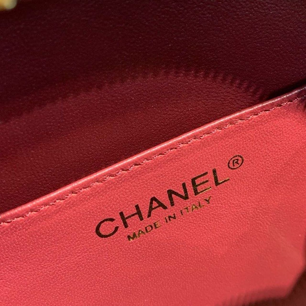CHL Filigree Vertical Vanity Case Bag Burgundy For Women Handbags, Shoulder And Crossbody Bags 6.7in/17cm