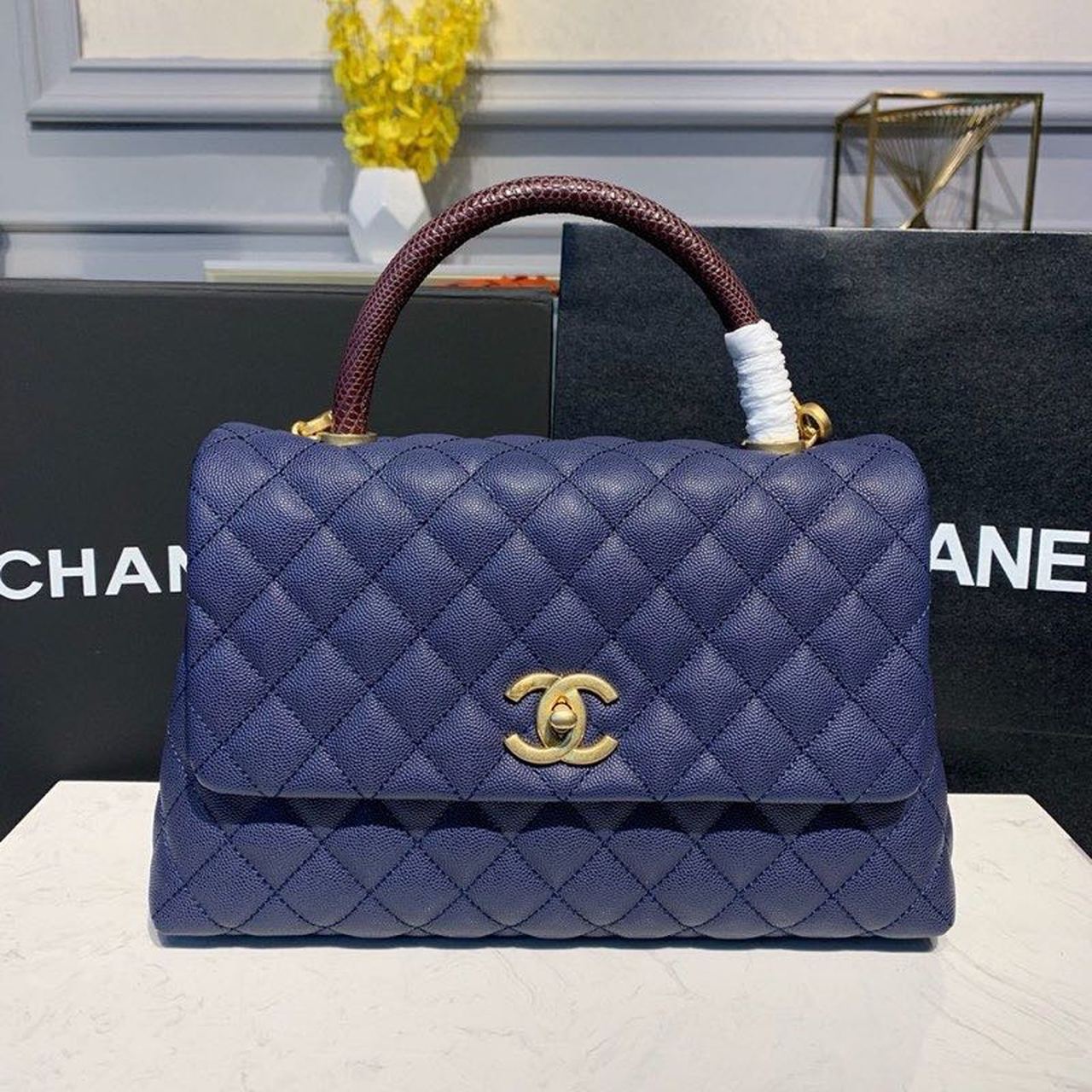 CHLLarge GlamIap Bag With Top Handle Blue For Women Handbags, Shoulder And Crossbody Bags 11in/28cm A92991