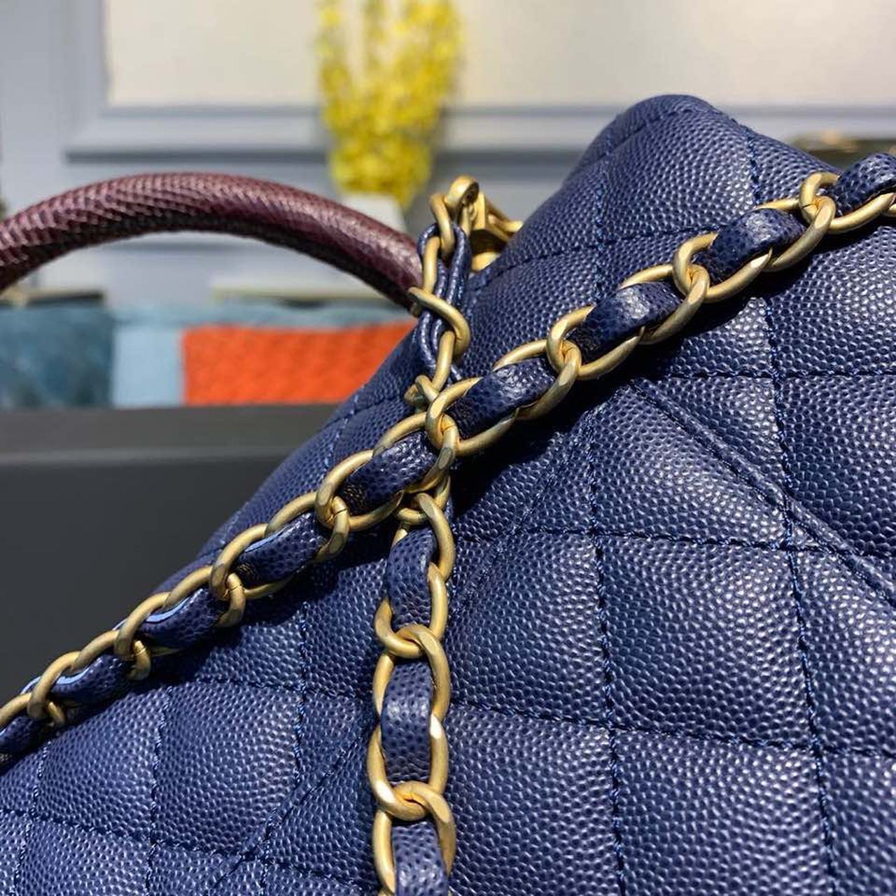 CHLLarge GlamIap Bag With Top Handle Blue For Women Handbags, Shoulder And Crossbody Bags 11in/28cm A92991