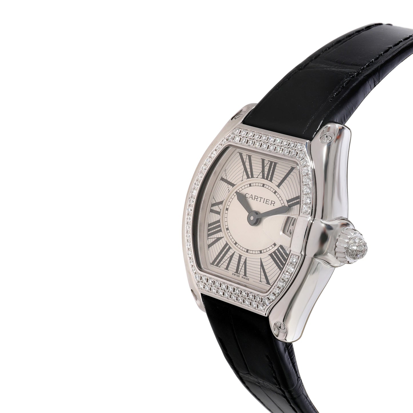 CARTIER Roadster WE500260 Women's Watch in White Gold