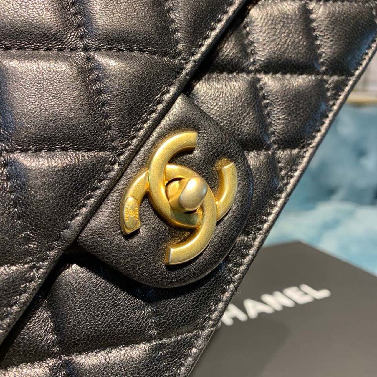 CHLShort Pearl Handle Bag Gold Toned Hardware Black For Women Handbags, Shoulder And Crossbody Bags 8.2in/21cm AS0585