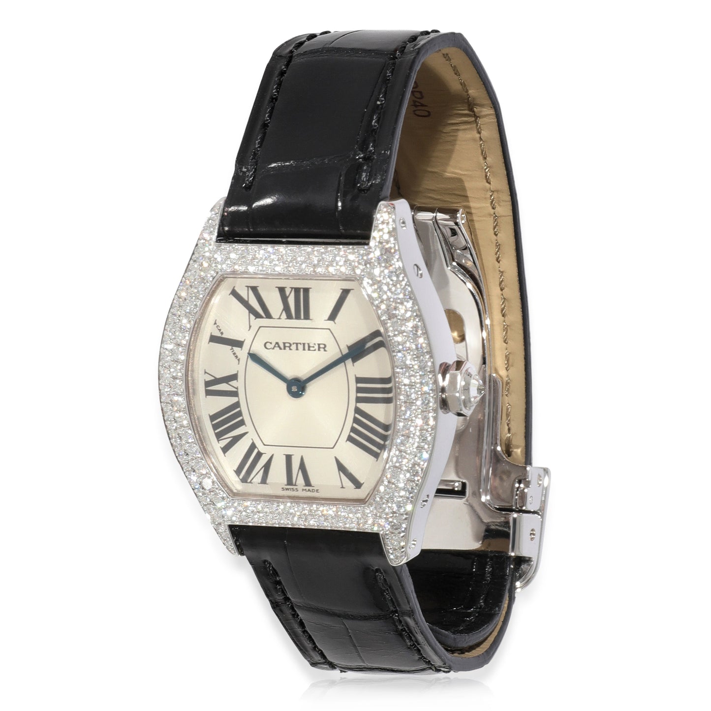 CARTIER Tortue 2644 Women's Watch in 18kt White Gold