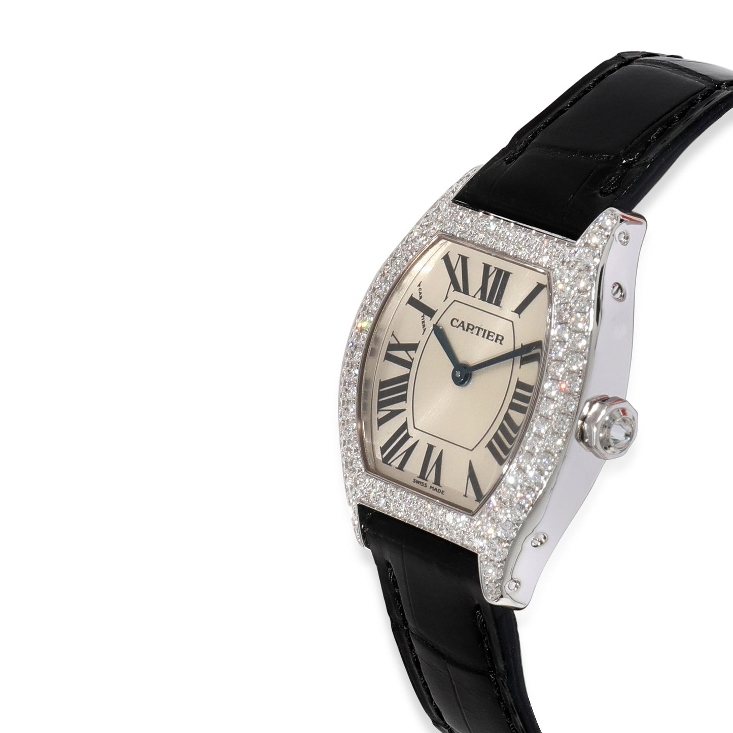 CARTIER Tortue 2644 Women's Watch in 18kt White Gold