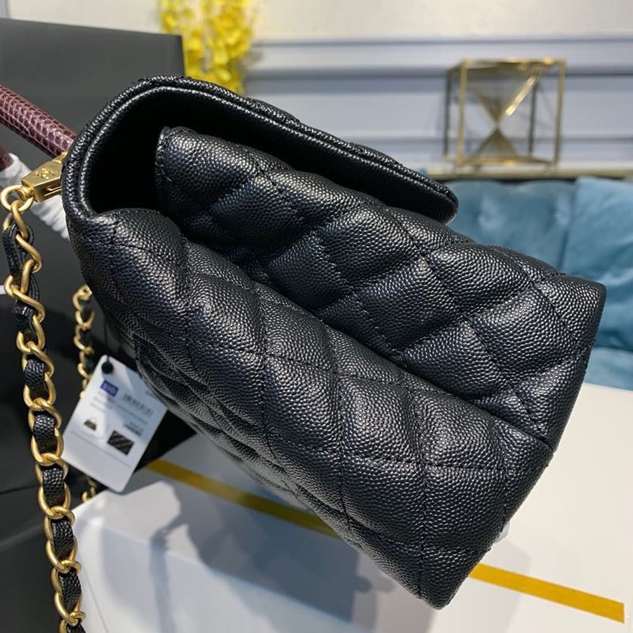 CHLLarge GlamIap Bag With Top Handle Black For Women, WomenÃ¢â‚¬â„¢s Handbags, Shoulder And Crossbody Bags 11in/28cm A92991