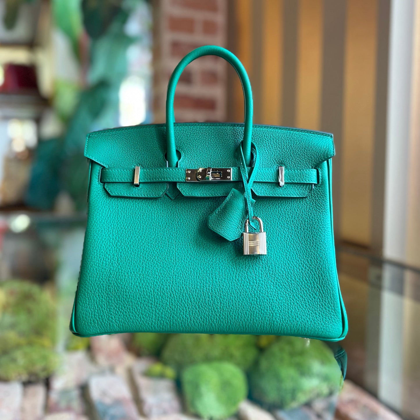 HERMES Birkin 25 Togo Satchel Bag