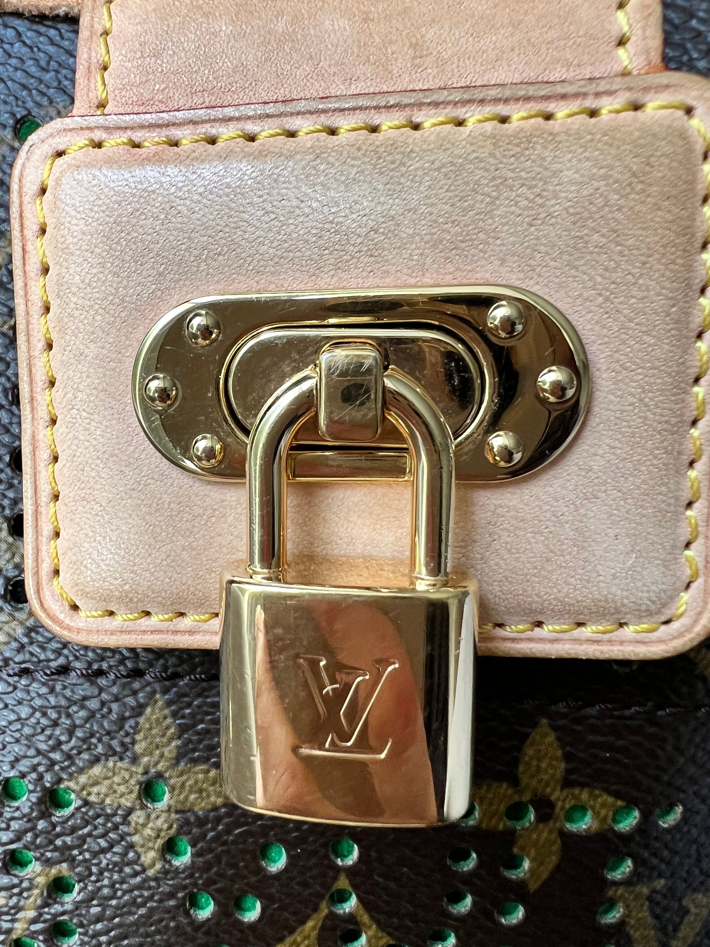 Louis Vuitton Perforated Monogram Green Musette Bag