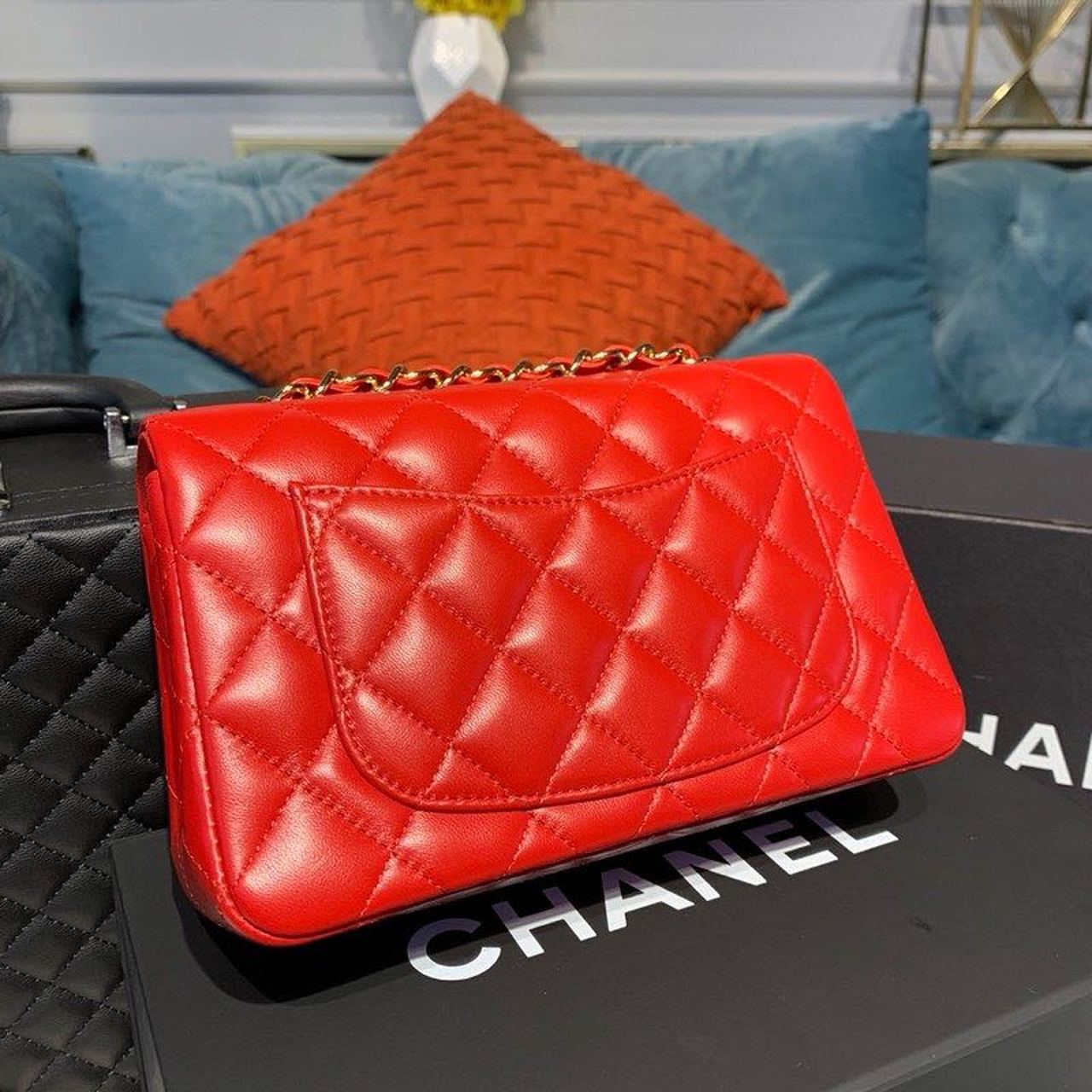 CHLMini GlamIap Bag Red For Women Bags Bag, Shoulder And Crossbody 7.8in/20cm A69900