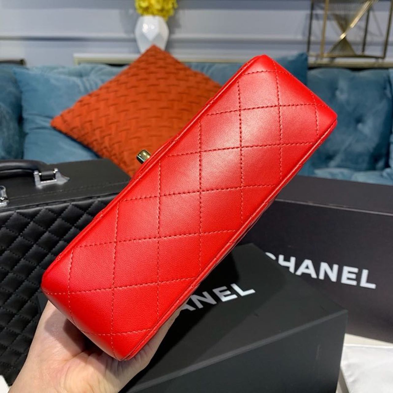 CHLMini GlamIap Bag Red For Women Bags Bag, Shoulder And Crossbody 7.8in/20cm A69900