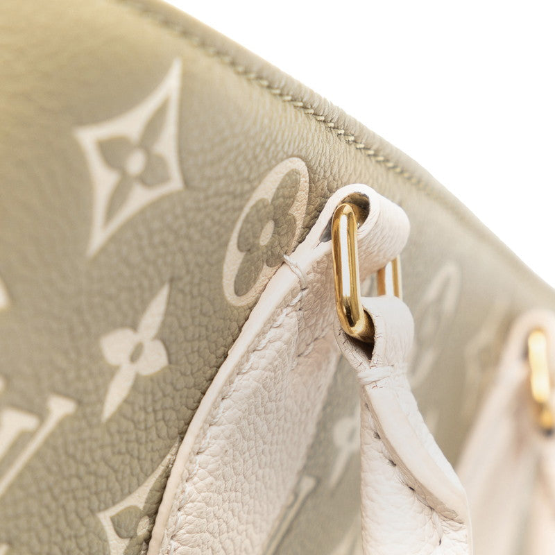 Louis Vuitton Monogram On The Go MM Handbag M46060 White PVC Leather  Louis Vuitton