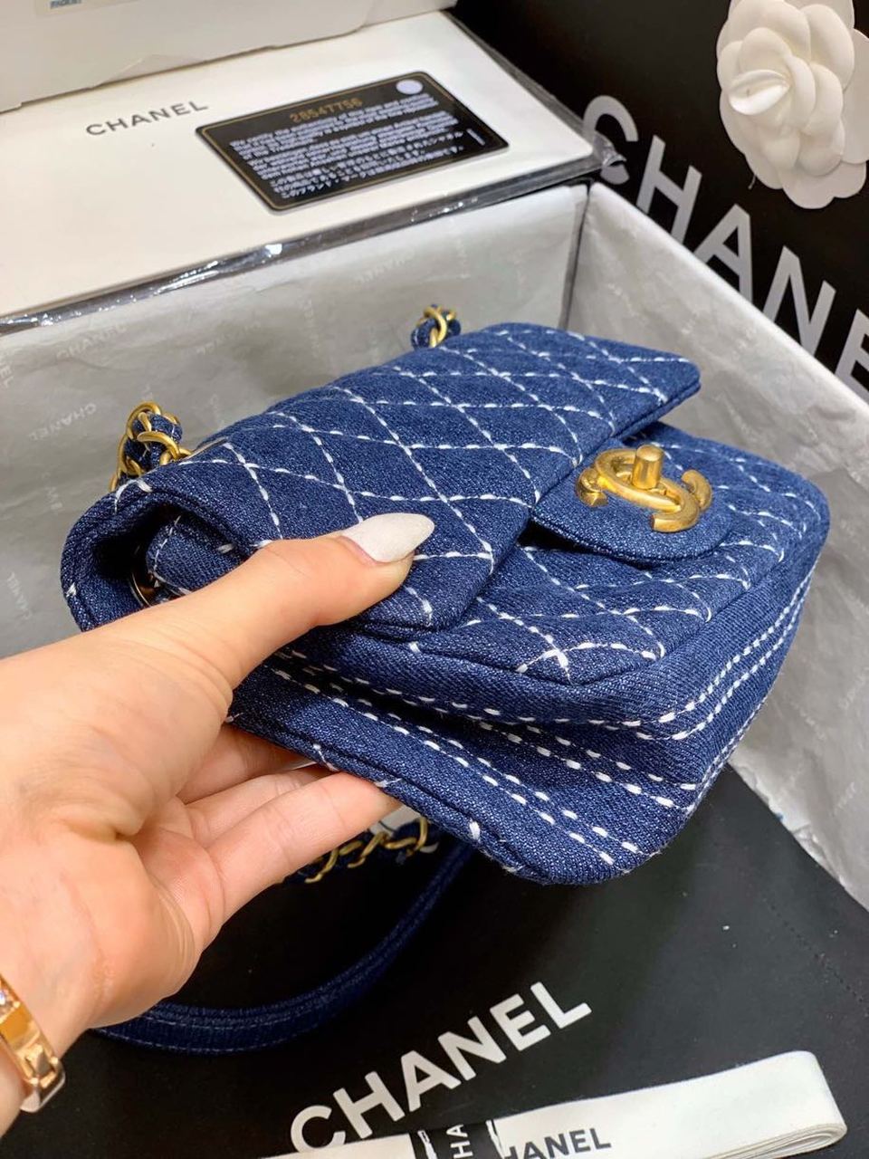 CHL GlamIap Bag Denim Blue For Women Handbags, Shoulder And Crossbody Bags 10.2in/26cm AS1328 B01897 N5398