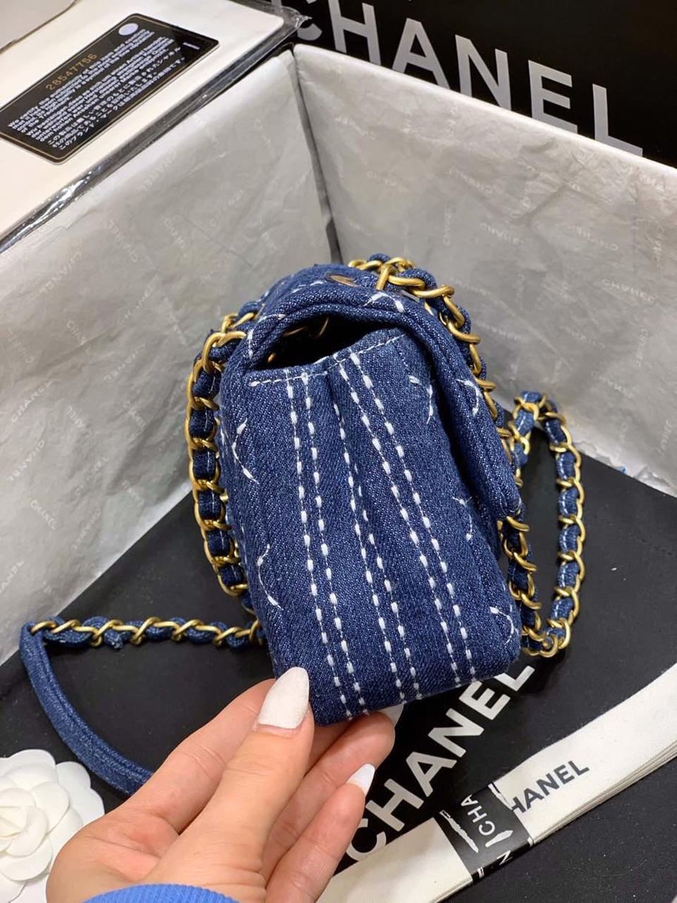 CHL GlamIap Bag Denim Blue For Women Handbags, Shoulder And Crossbody Bags 10.2in/26cm AS1328 B01897 N5398