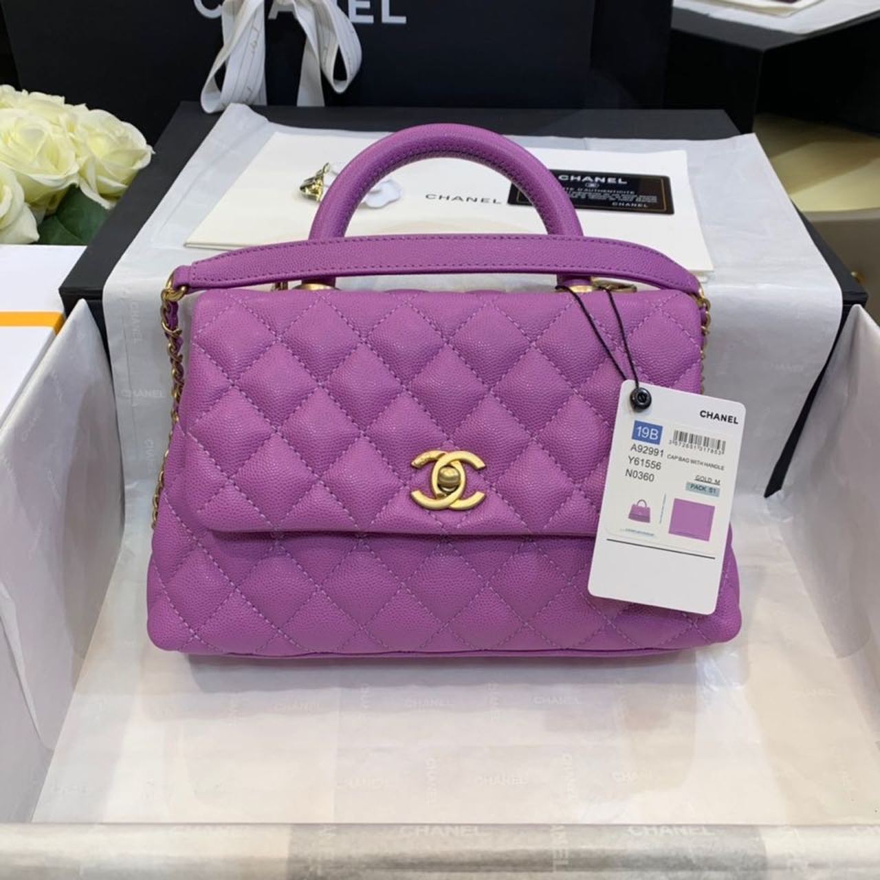 CHLMeGLAMIum GlamIap Bag With Top Handle Purple For Women, WomenÃ¢â‚¬â„¢s Handbags, Shoulder And Crossbody Bags 9in/23cm A92990