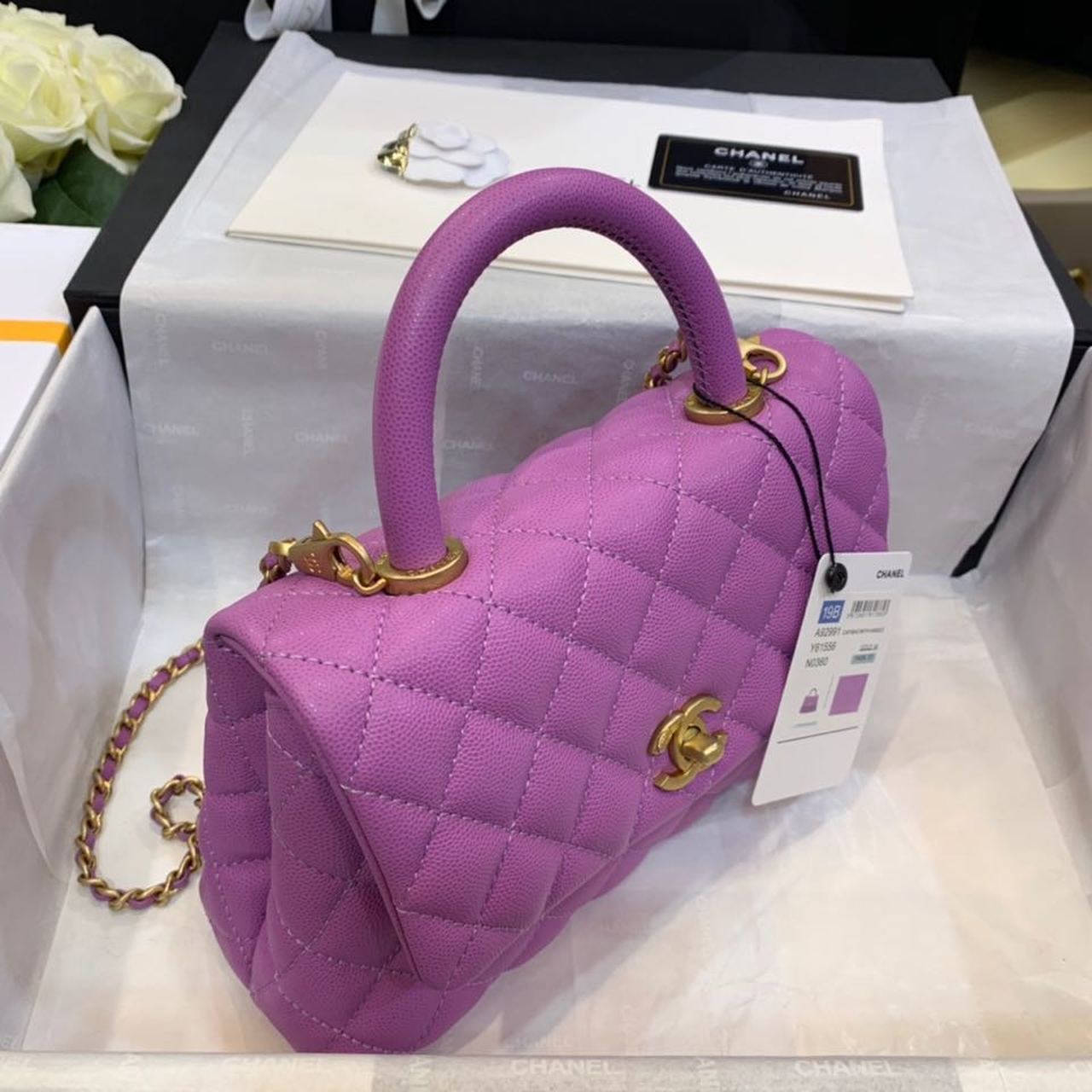 CHLMeGLAMIum GlamIap Bag With Top Handle Purple For Women, WomenÃ¢â‚¬â„¢s Handbags, Shoulder And Crossbody Bags 9in/23cm A92990