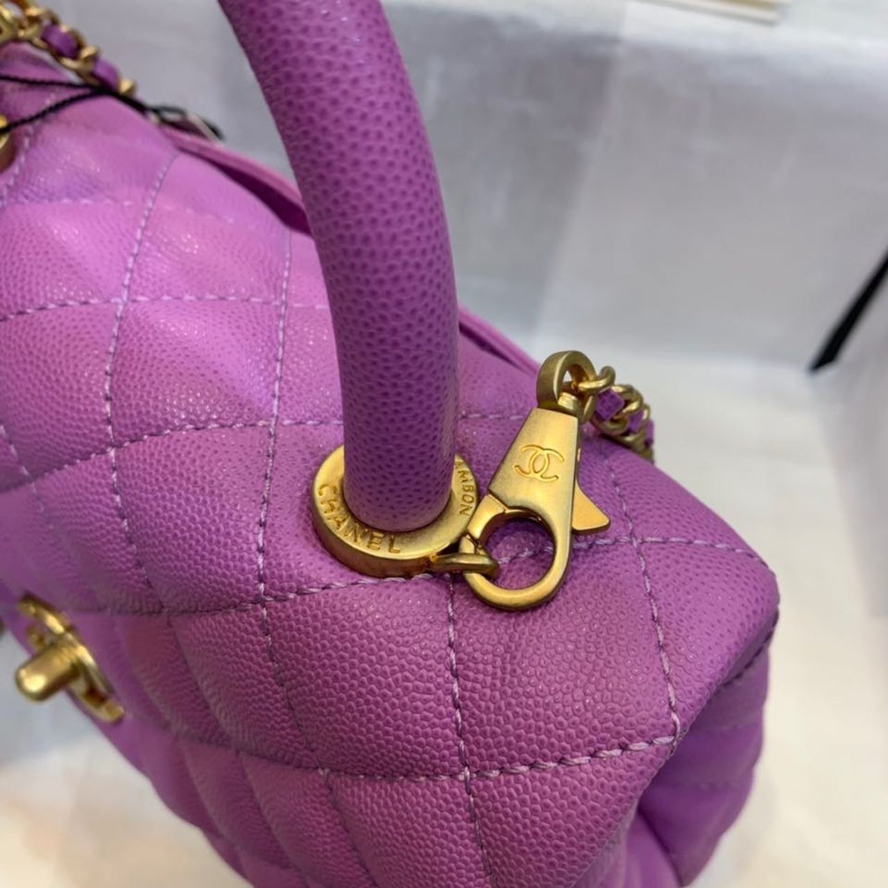 CHLMeGLAMIum GlamIap Bag With Top Handle Purple For Women, WomenÃ¢â‚¬â„¢s Handbags, Shoulder And Crossbody Bags 9in/23cm A92990