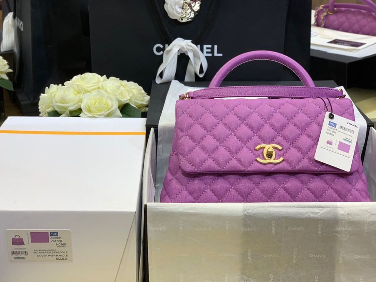 CHLLarge GlamIap Bag With Top Handle Purple For Women, WomenÃ¢â‚¬â„¢s Handbags, Shoulder And Crossbody Bags 11in/28cm A92991