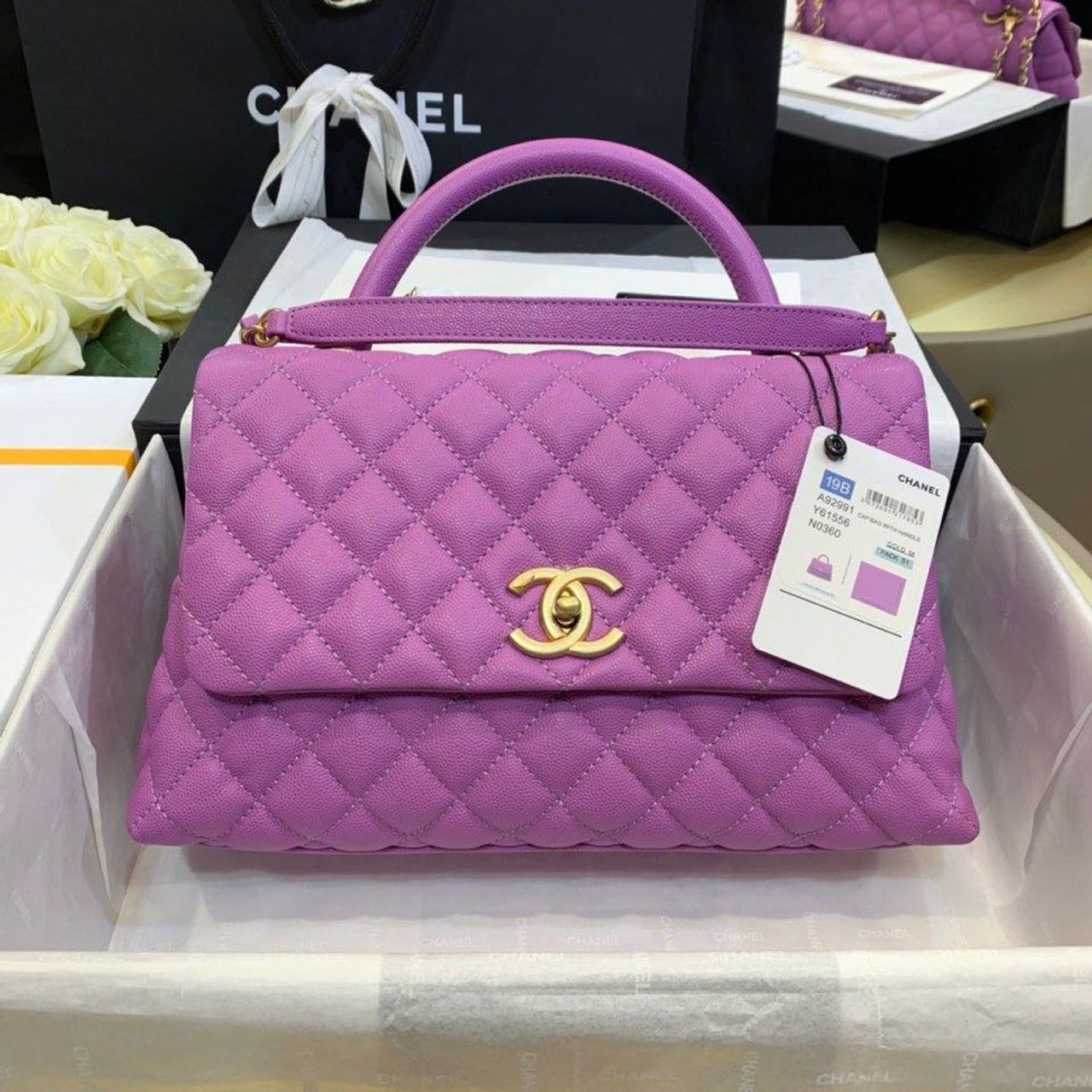 CHLLarge GlamIap Bag With Top Handle Purple For Women, WomenÃ¢â‚¬â„¢s Handbags, Shoulder And Crossbody Bags 11in/28cm A92991