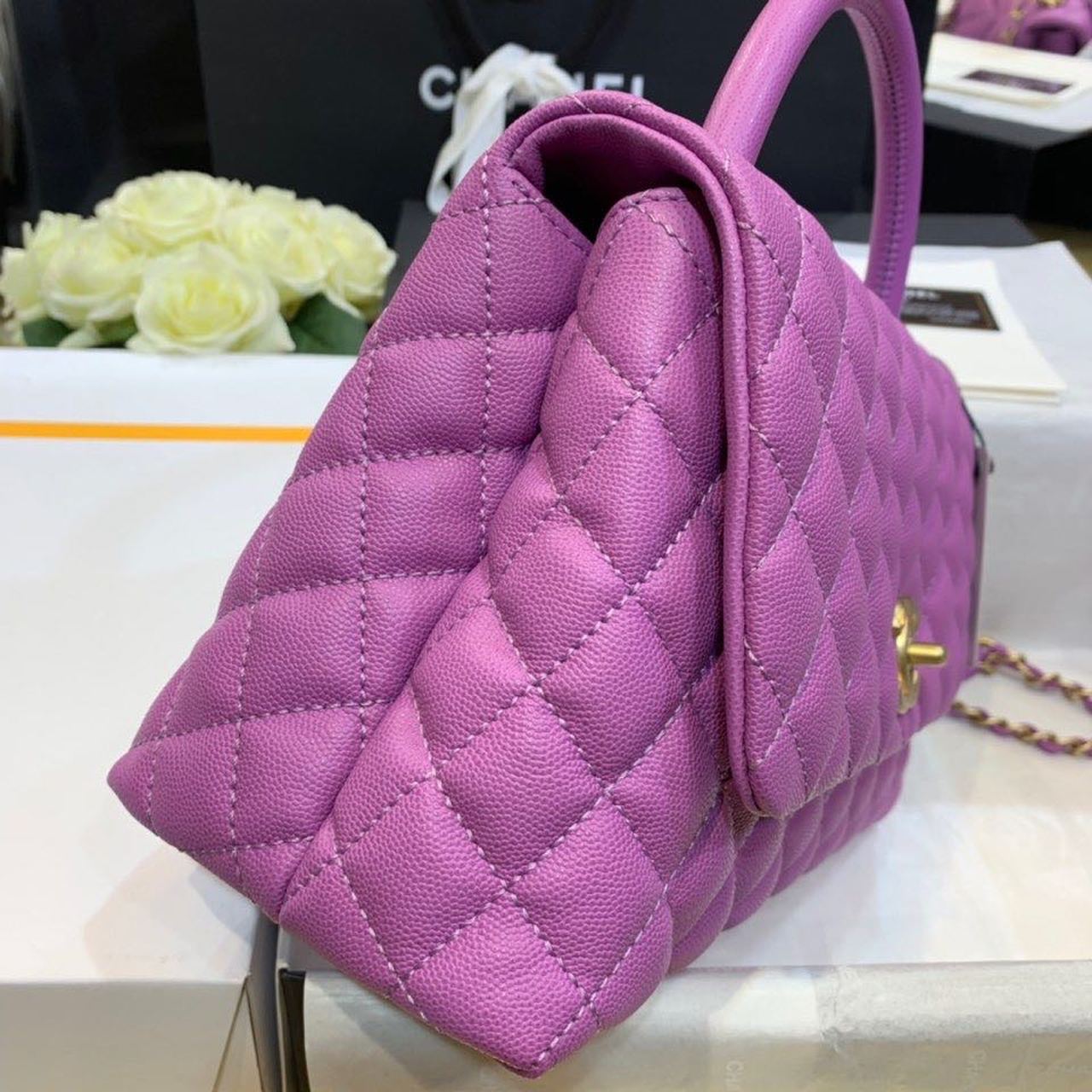CHLLarge GlamIap Bag With Top Handle Purple For Women, WomenÃ¢â‚¬â„¢s Handbags, Shoulder And Crossbody Bags 11in/28cm A92991