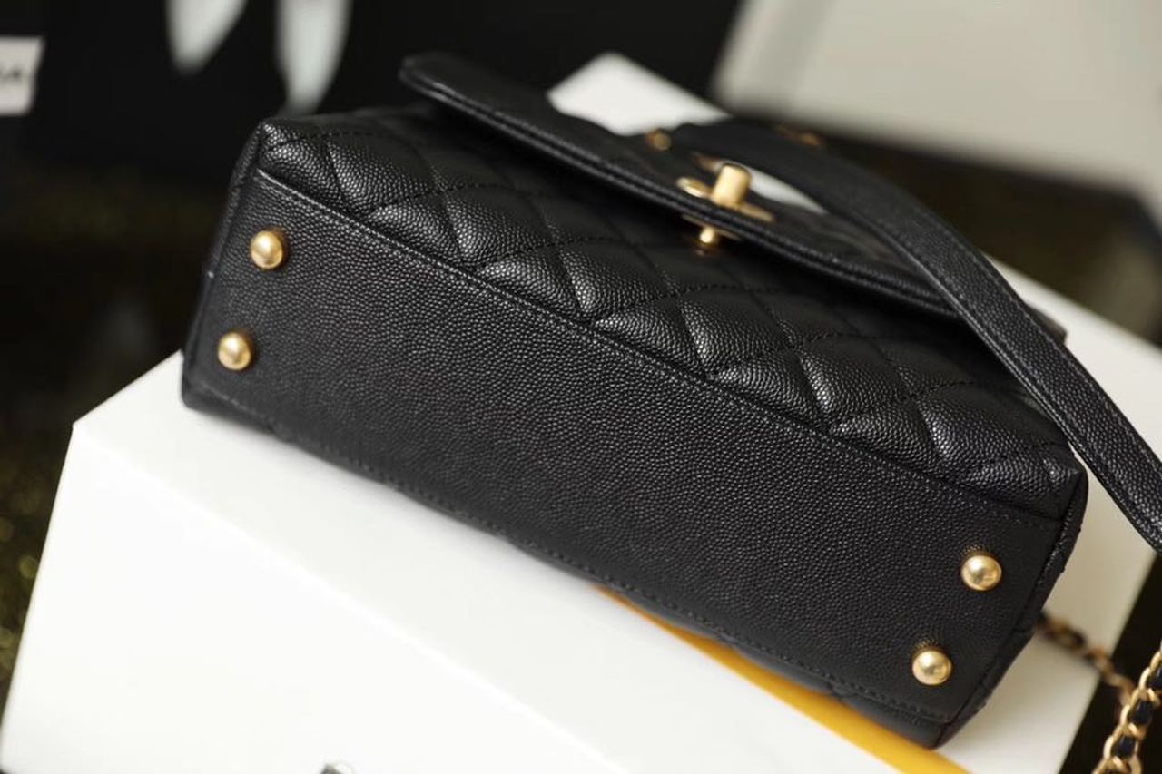 CHLMeGLAMIum GlamIap Bag With Top Handle Black For Women, WomenÃ¢â‚¬â„¢s Handbags, Shoulder And Crossbody Bags 9in/23cm A92990