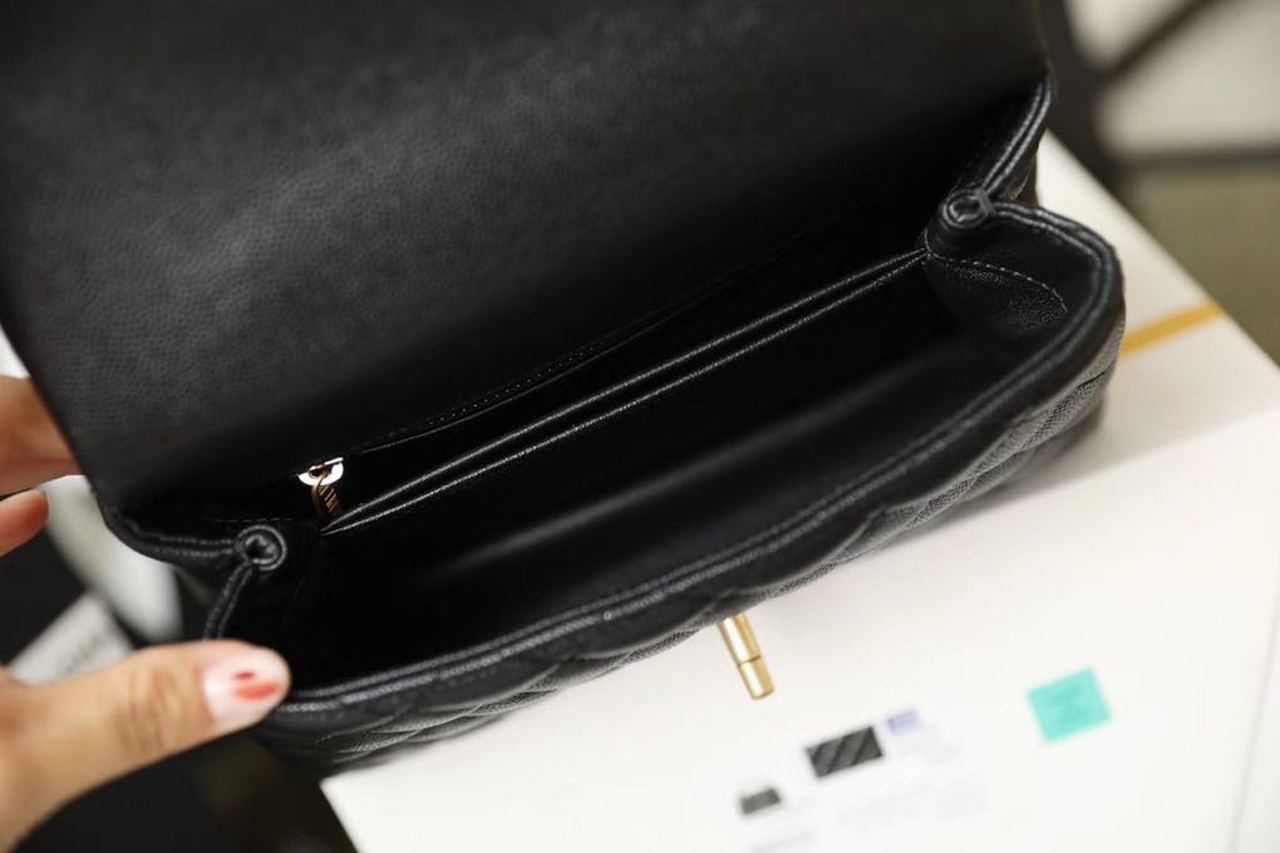 CHLMeGLAMIum GlamIap Bag With Top Handle Black For Women, WomenÃ¢â‚¬â„¢s Handbags, Shoulder And Crossbody Bags 9in/23cm A92990