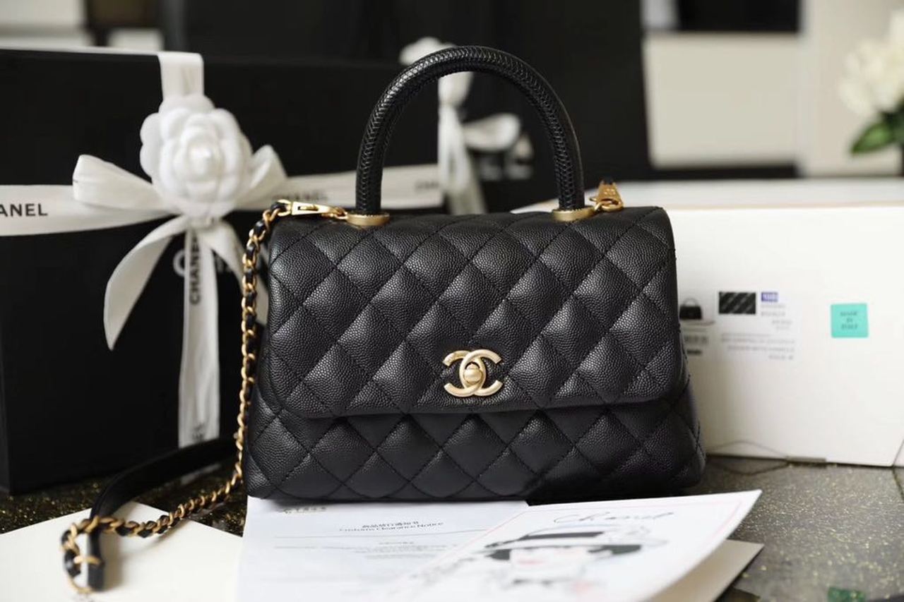CHLMeGLAMIum GlamIap Bag With Top Handle Black For Women, WomenÃ¢â‚¬â„¢s Handbags, Shoulder And Crossbody Bags 9in/23cm A92990