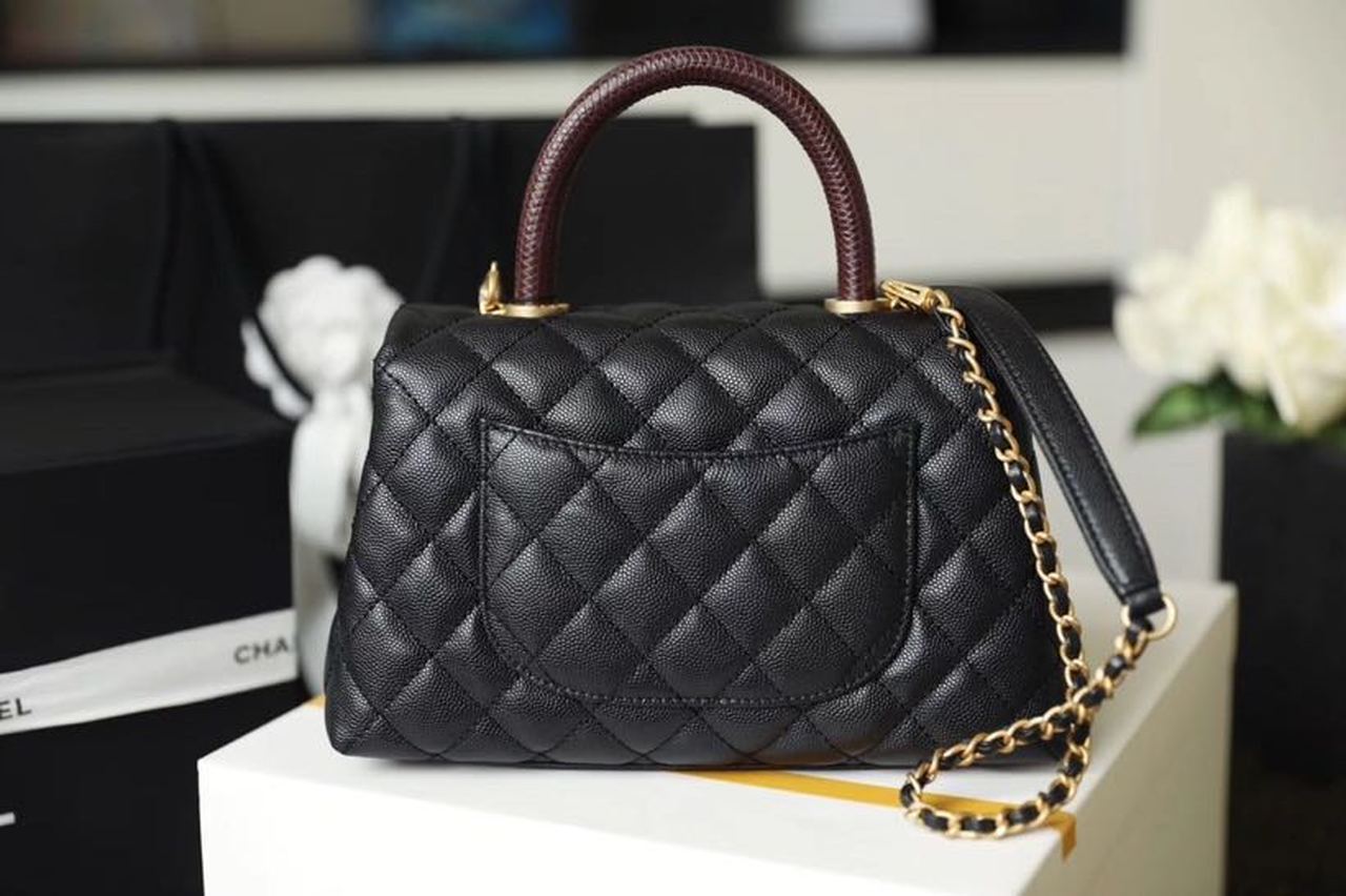 CHLMeGLAMIum GlamIap Bag With Top Handle Black For Women, WomenÃ¢â‚¬â„¢s Handbags, Shoulder And Crossbody Bags 9in/23cm A92990