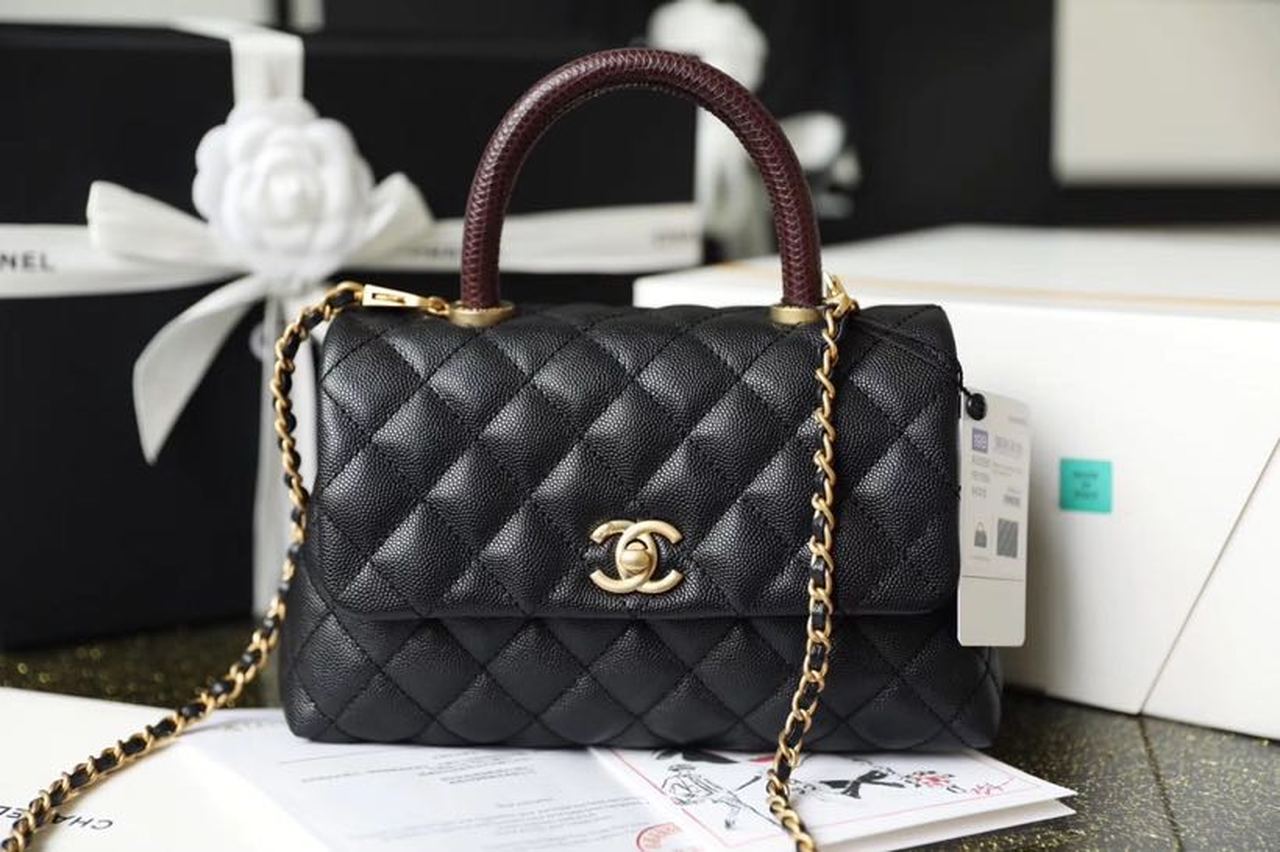 CHLMeGLAMIum GlamIap Bag With Top Handle Black For Women, WomenÃ¢â‚¬â„¢s Handbags, Shoulder And Crossbody Bags 9in/23cm A92990