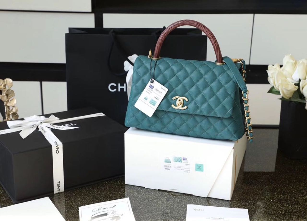 CHLLarge GlamIap Bag With Top Handle Teal For Women, WomenÃ¢â‚¬â„¢s Handbags, Shoulder And Crossbody Bags 11in/28cm A92991