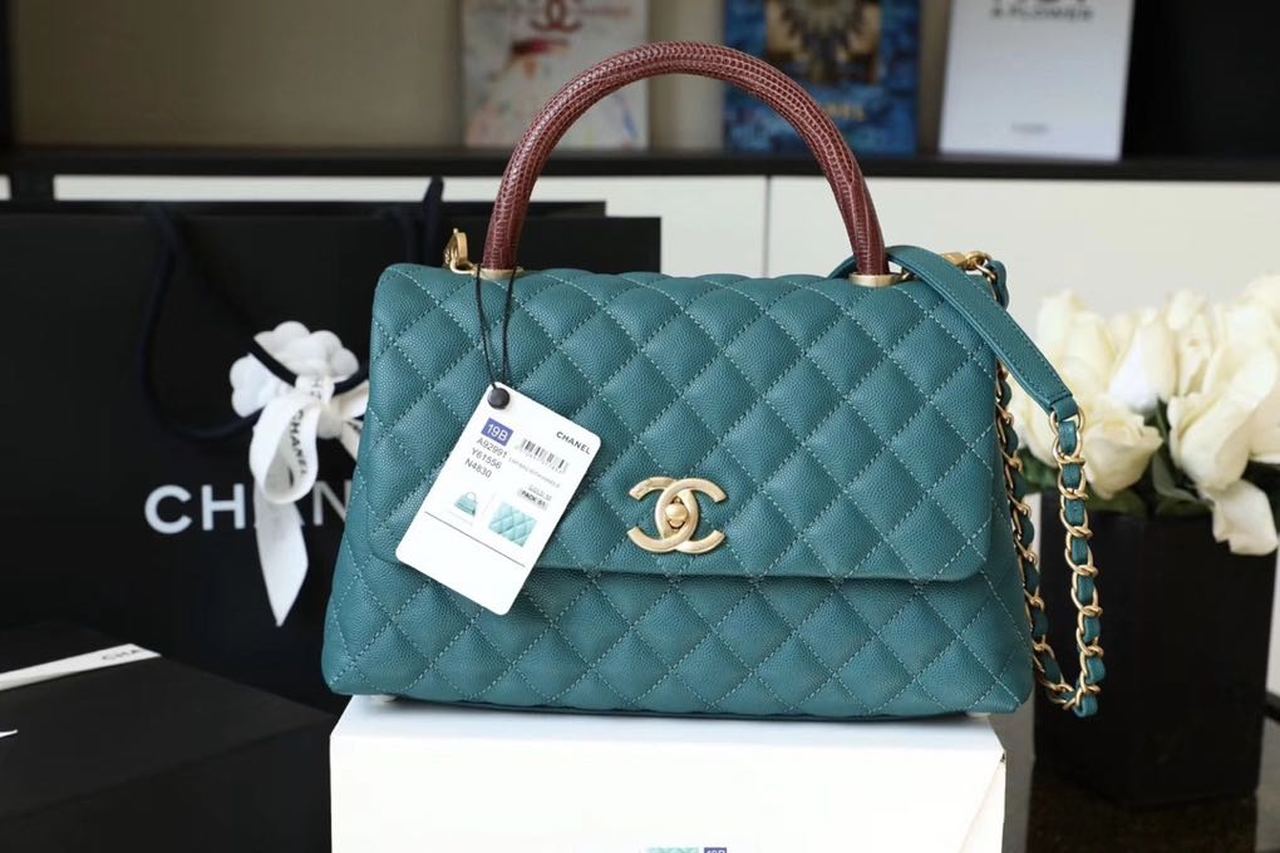 CHLLarge GlamIap Bag With Top Handle Teal For Women, WomenÃ¢â‚¬â„¢s Handbags, Shoulder And Crossbody Bags 11in/28cm A92991