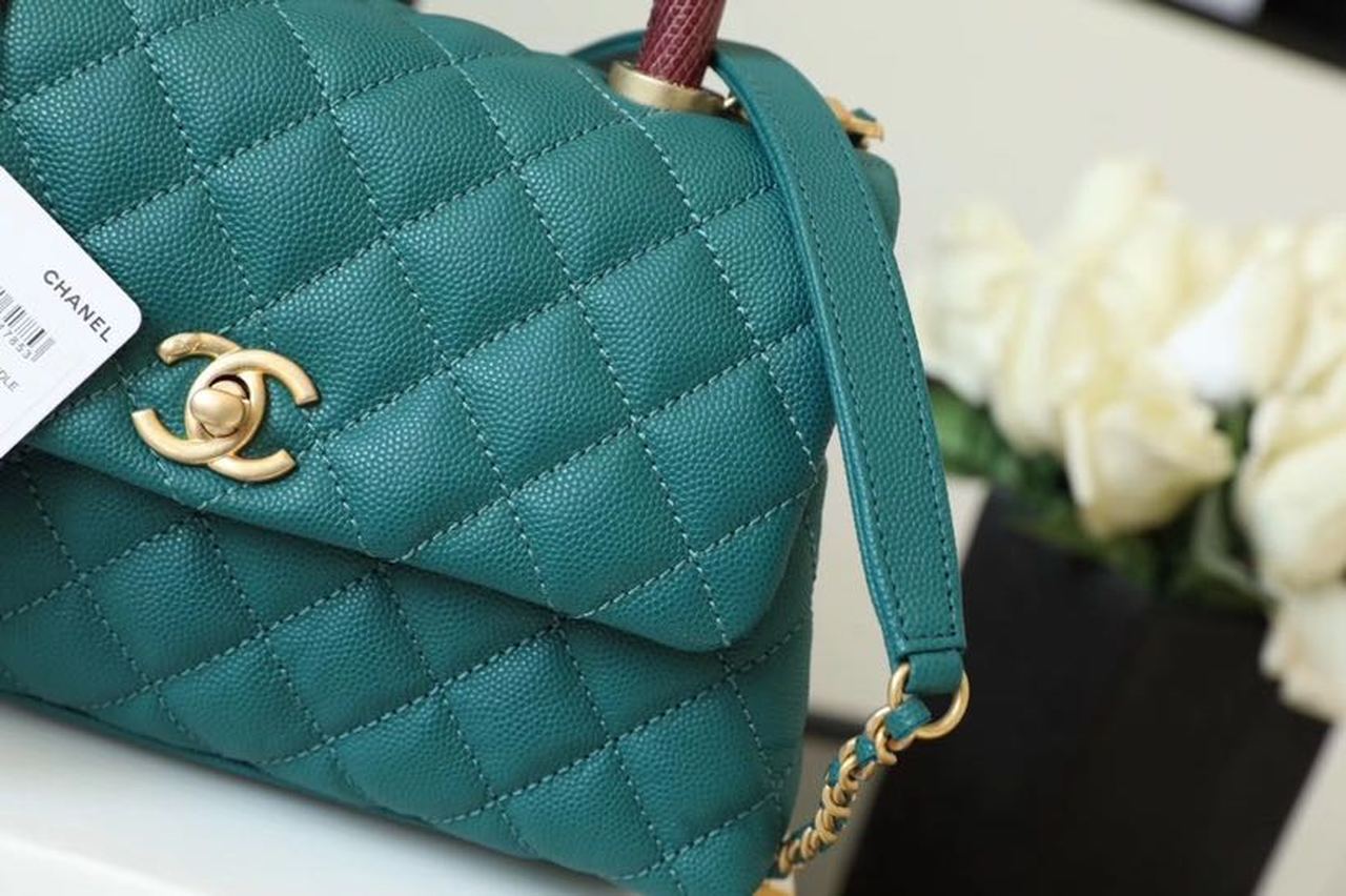 CHLMeGLAMIum GlamIap Bag With Top Handle Teal For Women, WomenÃ¢â‚¬â„¢s Handbags, Shoulder And Crossbody Bags 9in/23cm A92990