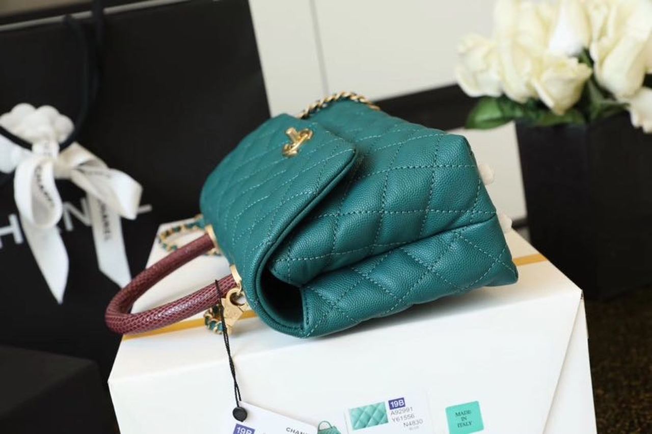 CHLMeGLAMIum GlamIap Bag With Top Handle Teal For Women, WomenÃ¢â‚¬â„¢s Handbags, Shoulder And Crossbody Bags 9in/23cm A92990