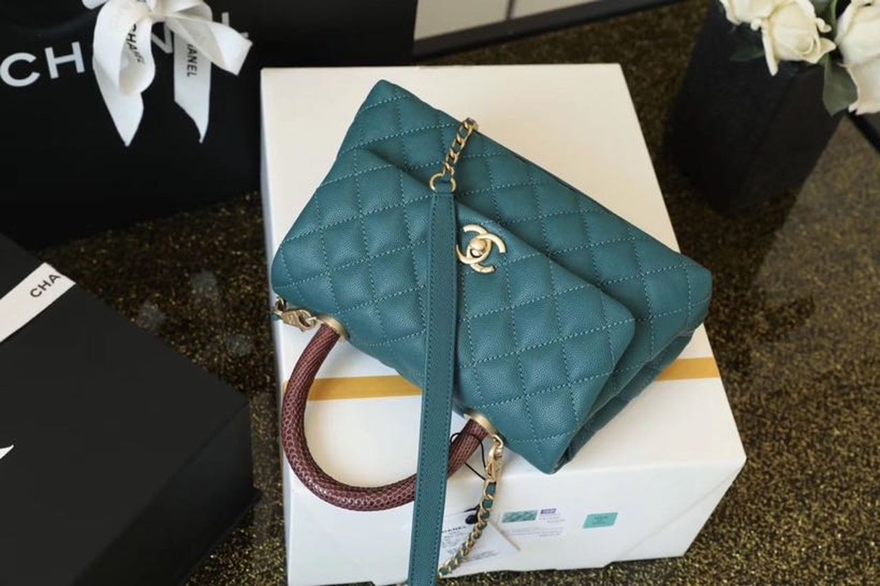 CHLMeGLAMIum GlamIap Bag With Top Handle Teal For Women, WomenÃ¢â‚¬â„¢s Handbags, Shoulder And Crossbody Bags 9in/23cm A92990