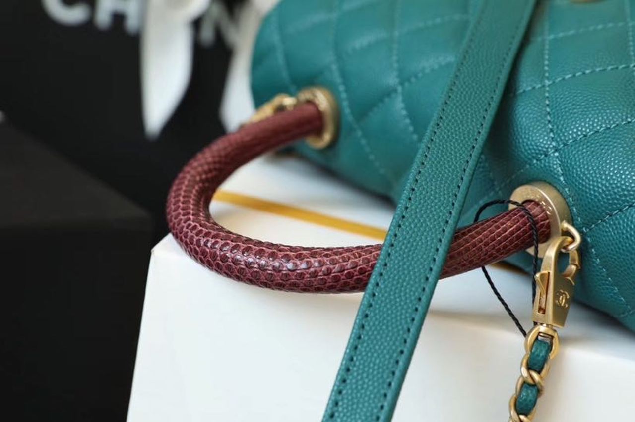 CHLMeGLAMIum GlamIap Bag With Top Handle Teal For Women, WomenÃ¢â‚¬â„¢s Handbags, Shoulder And Crossbody Bags 9in/23cm A92990