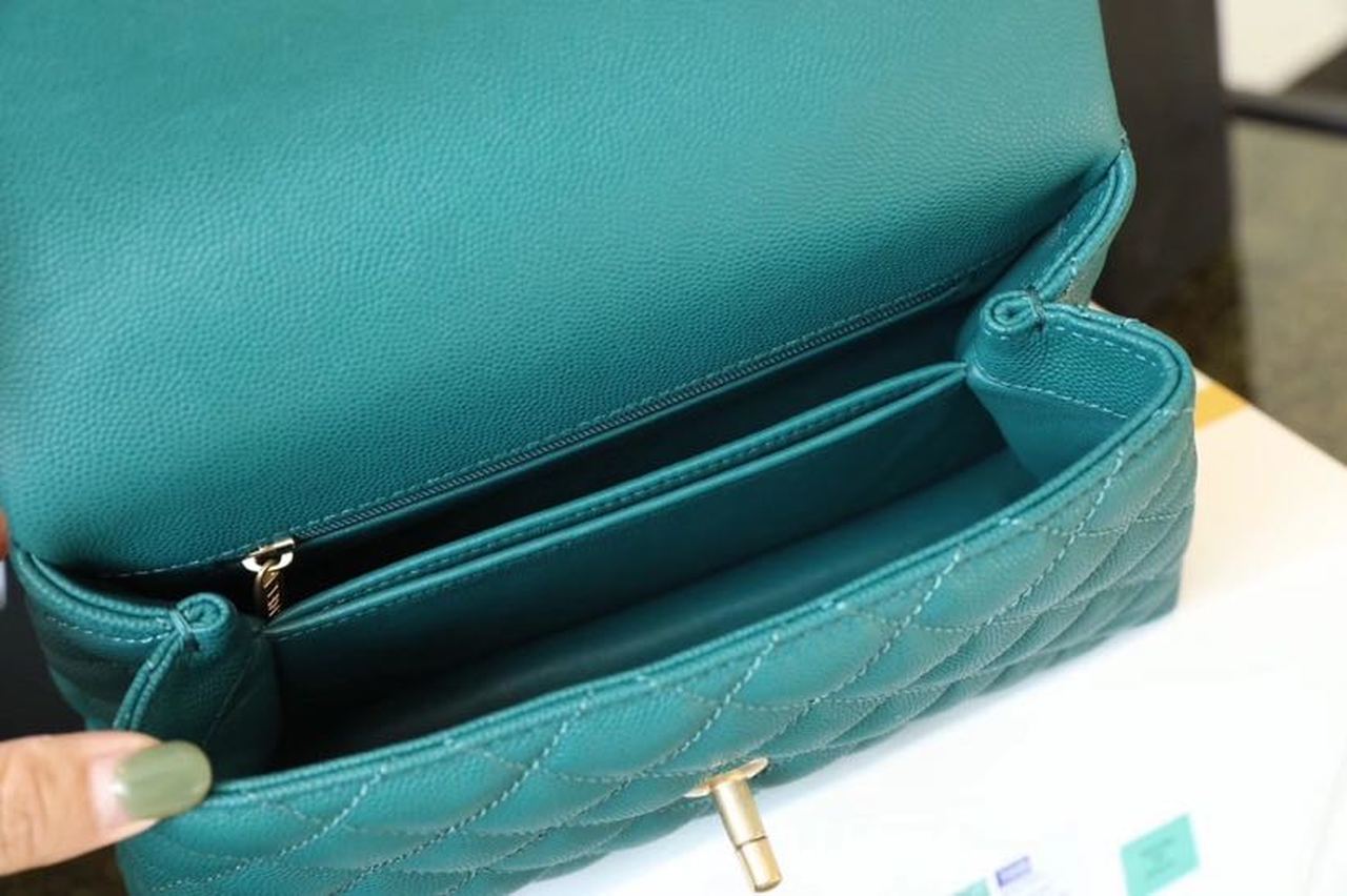 CHLMeGLAMIum GlamIap Bag With Top Handle Teal For Women, WomenÃ¢â‚¬â„¢s Handbags, Shoulder And Crossbody Bags 9in/23cm A92990