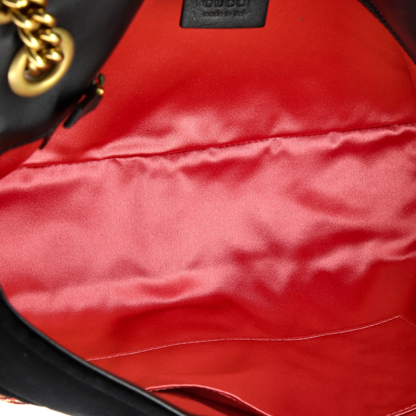 GG Marmont Flap Bag Embroidered Matelasse Velvet Medium