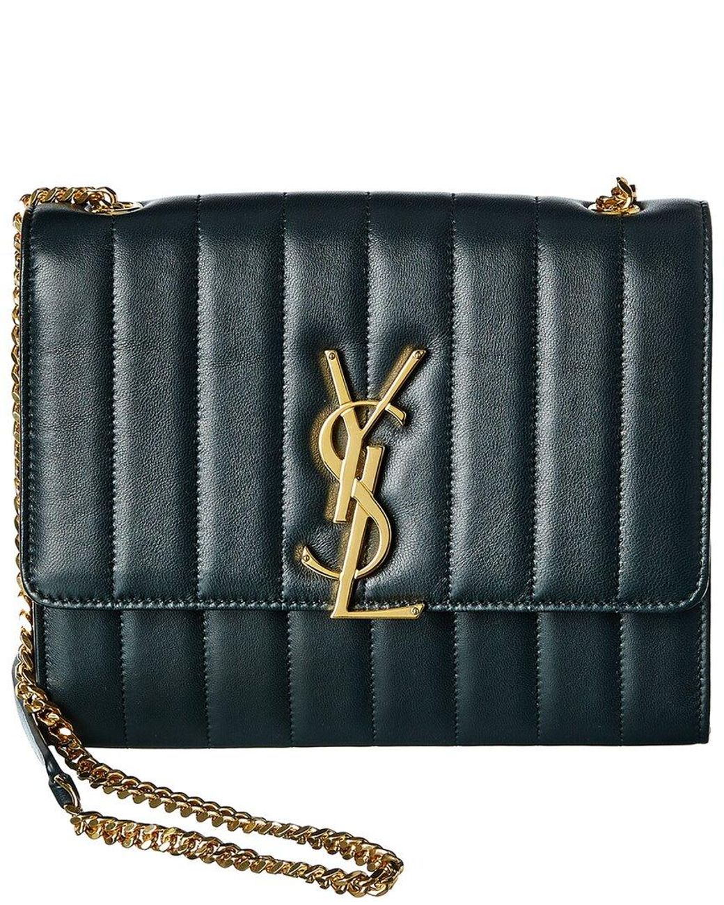 Vicky Matelasse Medium YSL Monogram Chain Crossbody Bag