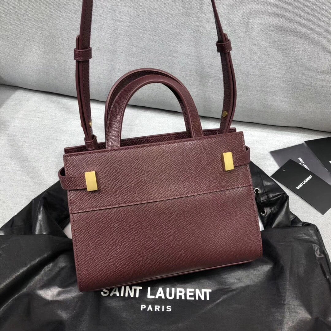 GLAMI Manhattan Nano Shopping Bag In Box Burgundy For Women 8.2in/21cm YSL