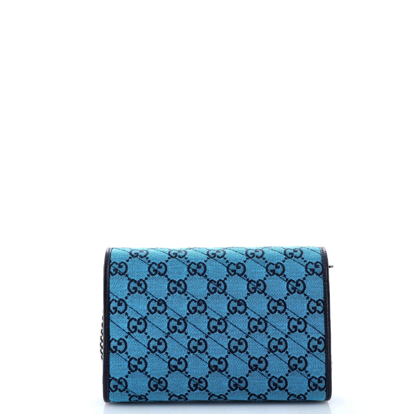 GG Marmont Chain Wallet Diagonal Quilted GG Canvas Mini