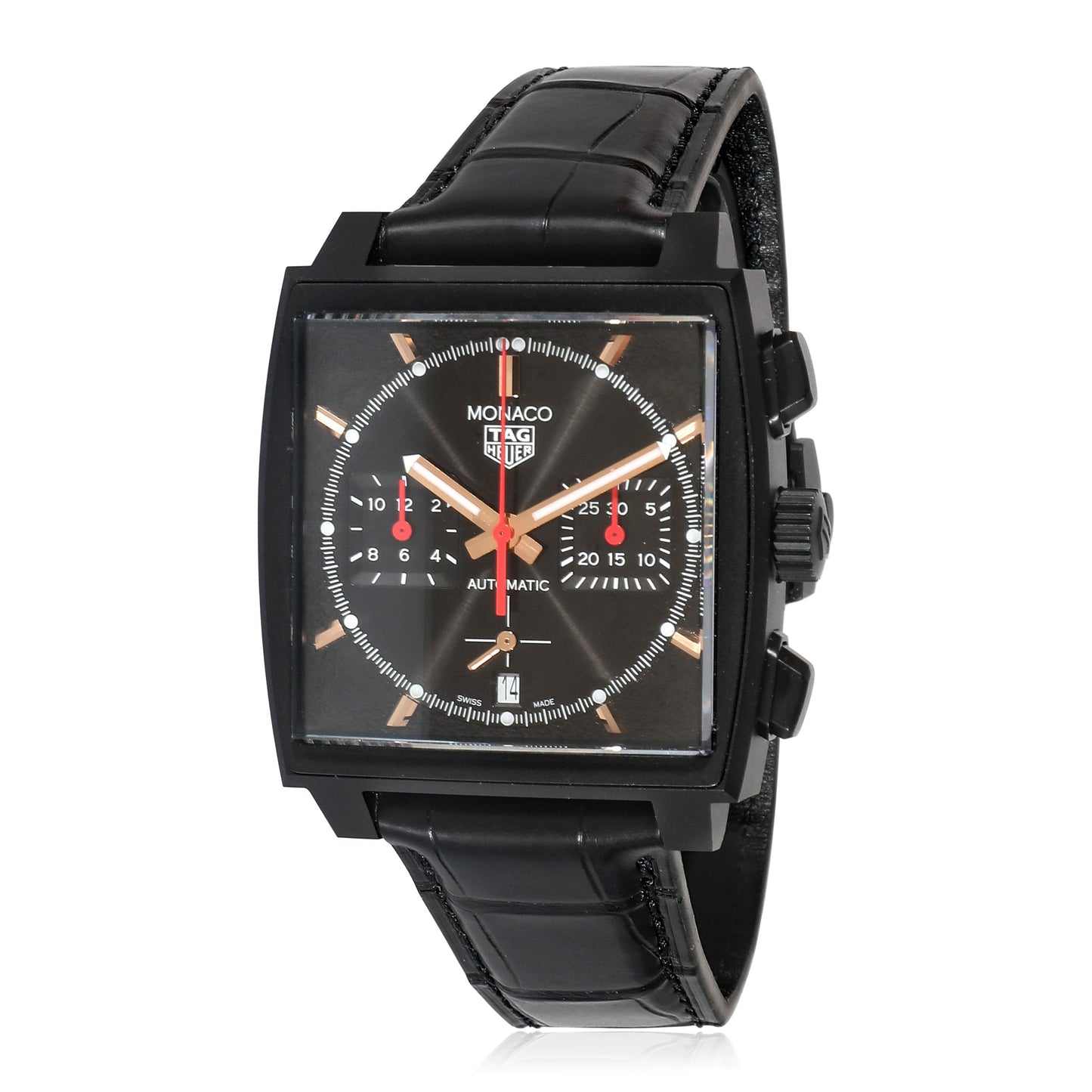 TAG HEUER Monaco Dark Lord" CBL2180.FC6497 Men's Watch in Titanium"