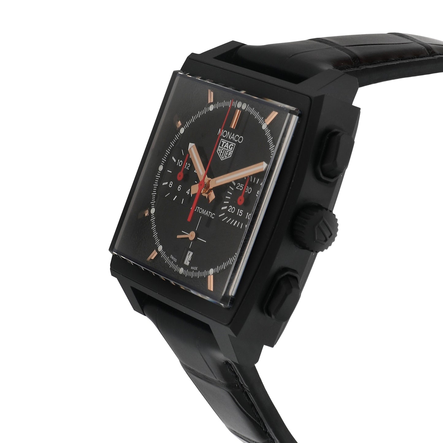 TAG HEUER Monaco Dark Lord" CBL2180.FC6497 Men's Watch in Titanium"