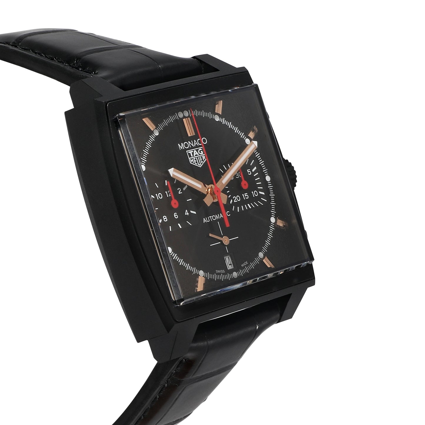 TAG HEUER Monaco Dark Lord" CBL2180.FC6497 Men's Watch in Titanium"