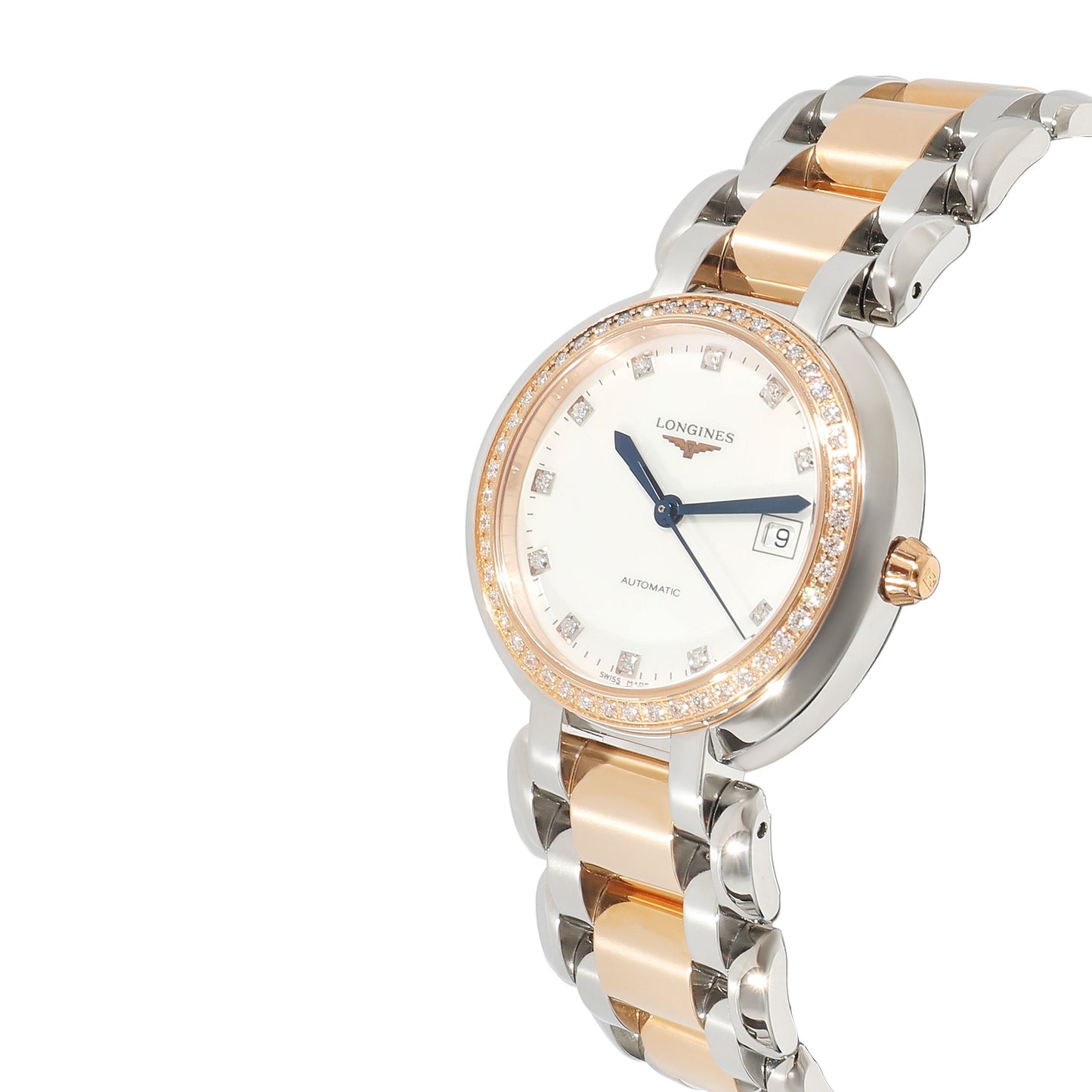 LONGINES Primaluna L8.113.5.89.6 Women's Watch in 18k Stainless Steel/Rose Gold