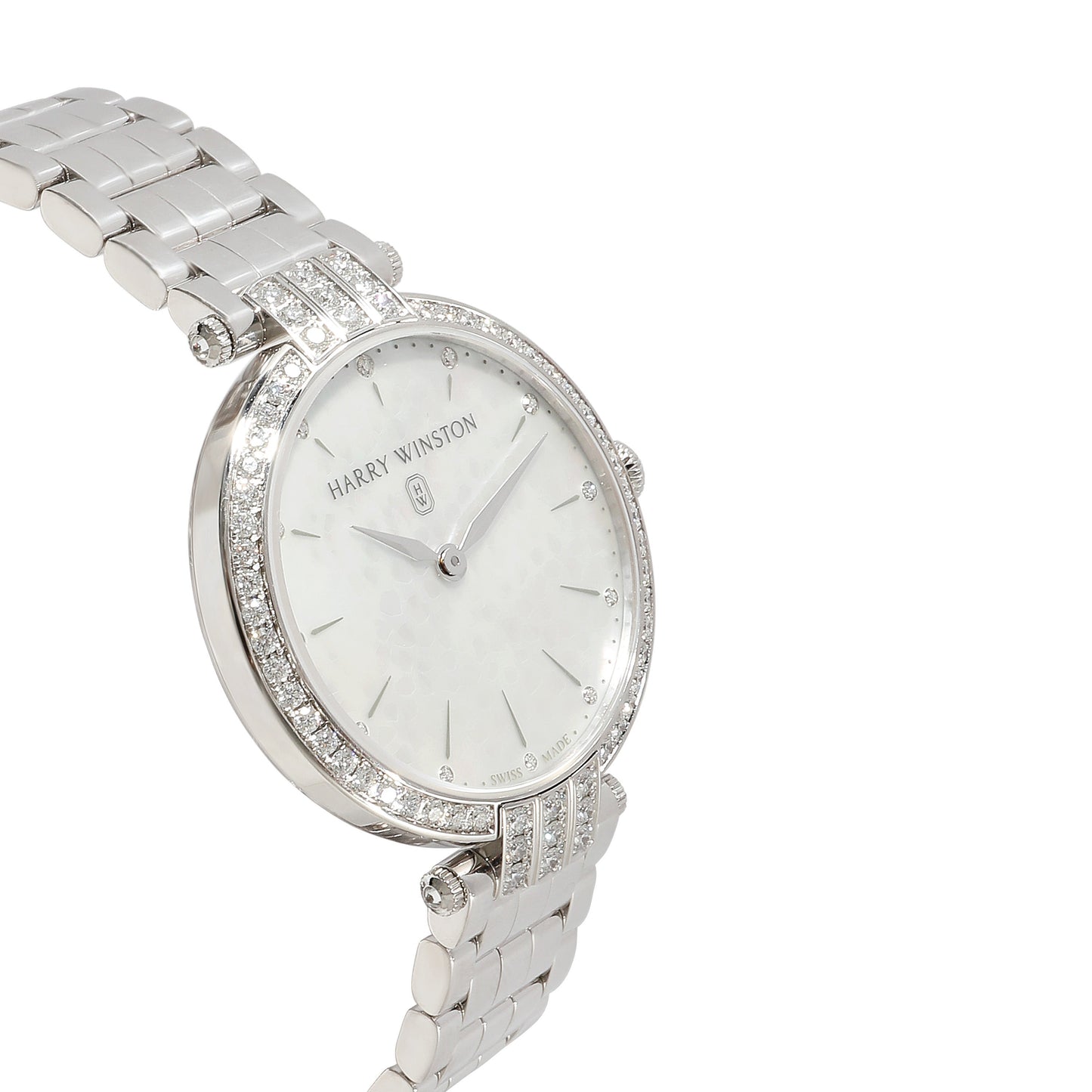 HARRY WINSTON Preimier PRMQHM36WW002 Unisex Watch in 18k White Gold