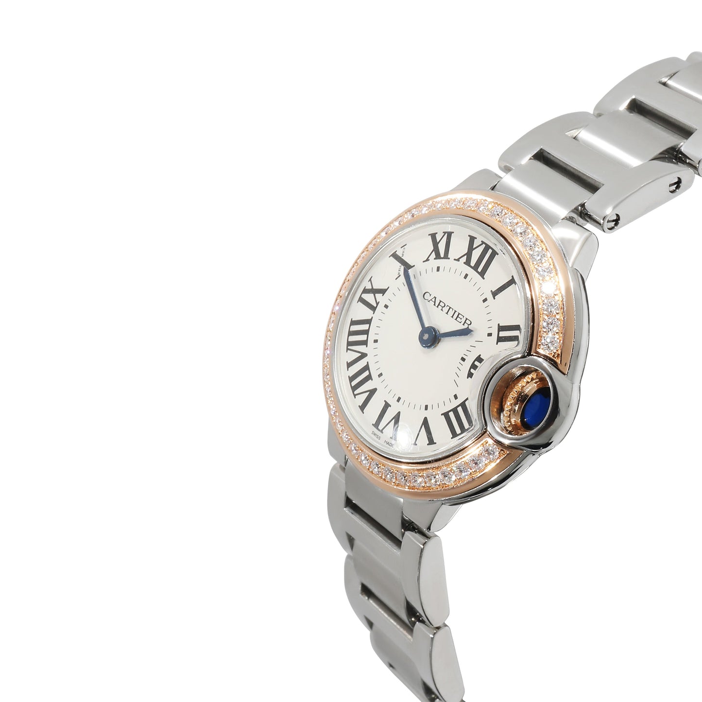CARTIER Ballon Bleu WE902079 Women's Watch in 18kt Stainless Steel/Rose Gold